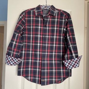 Thomas Dean plaid button down shirt !!